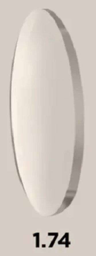 Single Vision Clear AR Ultra-thin 1.74